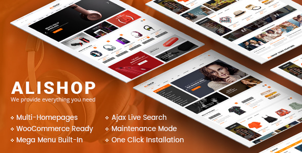 AliShop - Multipurpose WooCommerce WordPress Theme Logo